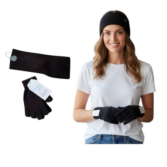 Time and Tru Accessories - Time And Tru Headwrap And Gloves